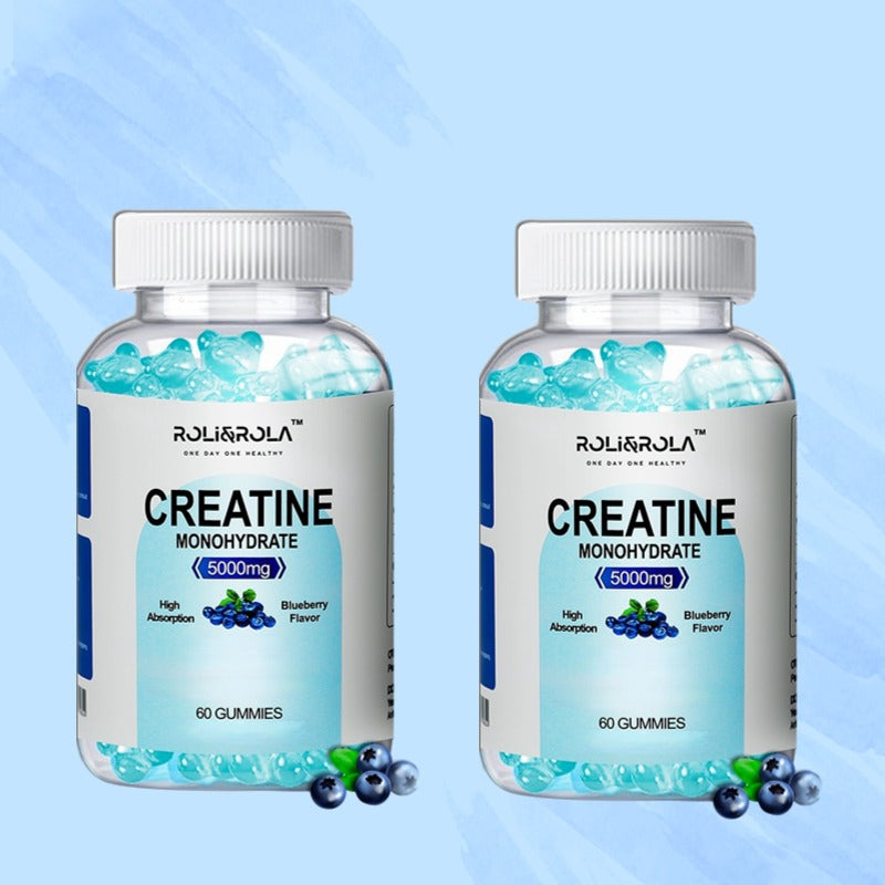 ROLI&ROLA 5Grams Per Serving High Strength Creatine Monohydrate Gummies.60 Gummies.Flavor Blueberry