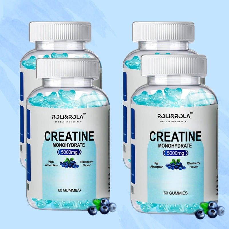 ROLI&ROLA 5Grams Per Serving High Strength Creatine Monohydrate Gummies.60 Gummies.Flavor Blueberry