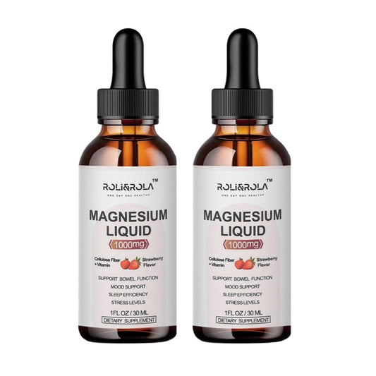 ROLI&ROLA Magnesium Glycinate Liquid Drop with Citrate.1FL OZ/30ml.Flavor Strawberry